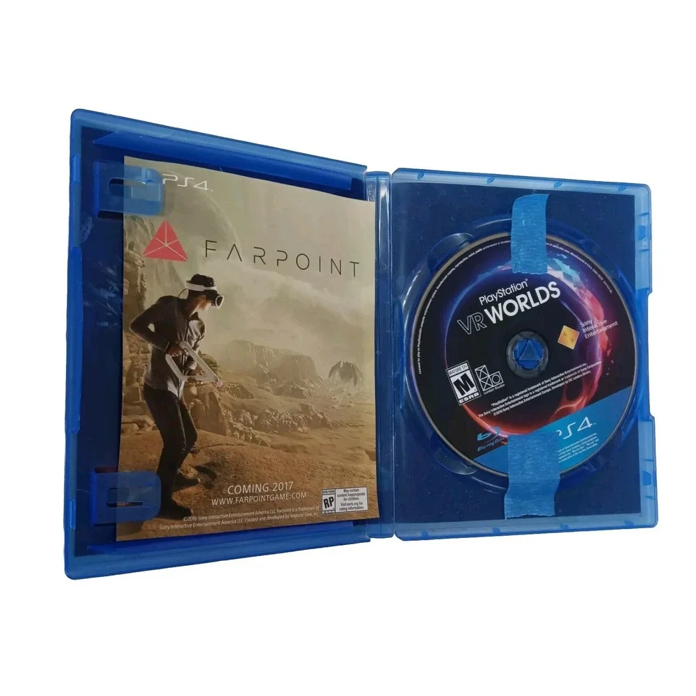 PlayStation VR Worlds (Sony PlayStation 4,‎ 2016) PS4 / Pre-owned / CD Perfect!